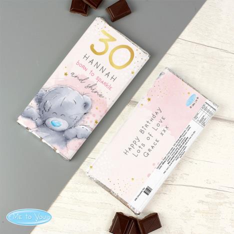 Personalised Me to You Sparkle & Shine 100g Birthday Chocolate Bar Extra Image 1
